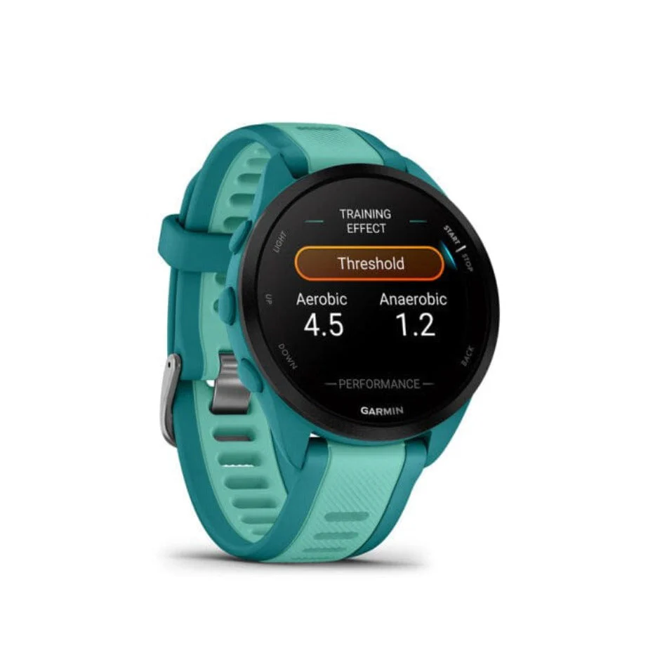 Garmin Unisex Forerunner 165 Music Running Watch in Turquoise and Aqua - Image 6